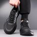 Autumn Winter Fashion Casual Sneakers For Men Solid Color New Designer Platform Lace Hiking Shoes Man Sports Platform Sneakers_vogvips.com