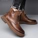 European Warm Series British Style Martin 2025 New Safety Single Cotton Casual Shoes Fashion Men's Work Boots_vogvips.com