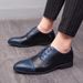 Men's Footwear Fashion Breathable Small Foot Flat Low Heel Lace-up Retro Small Leather Shoes_vogvips.com