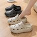 Women's EVA Cropped Shoes Summer Thick Soled Non Slip Slippers Height Increasing Odor Resistant Outdoor Beach Shoes For Men_vogvips.com