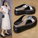 Branded Shoes, Thick-soled Height-increasing Slippers, Women's Summer 2025 New Style, Platform Soft-soled Fashion For_vogvips.com