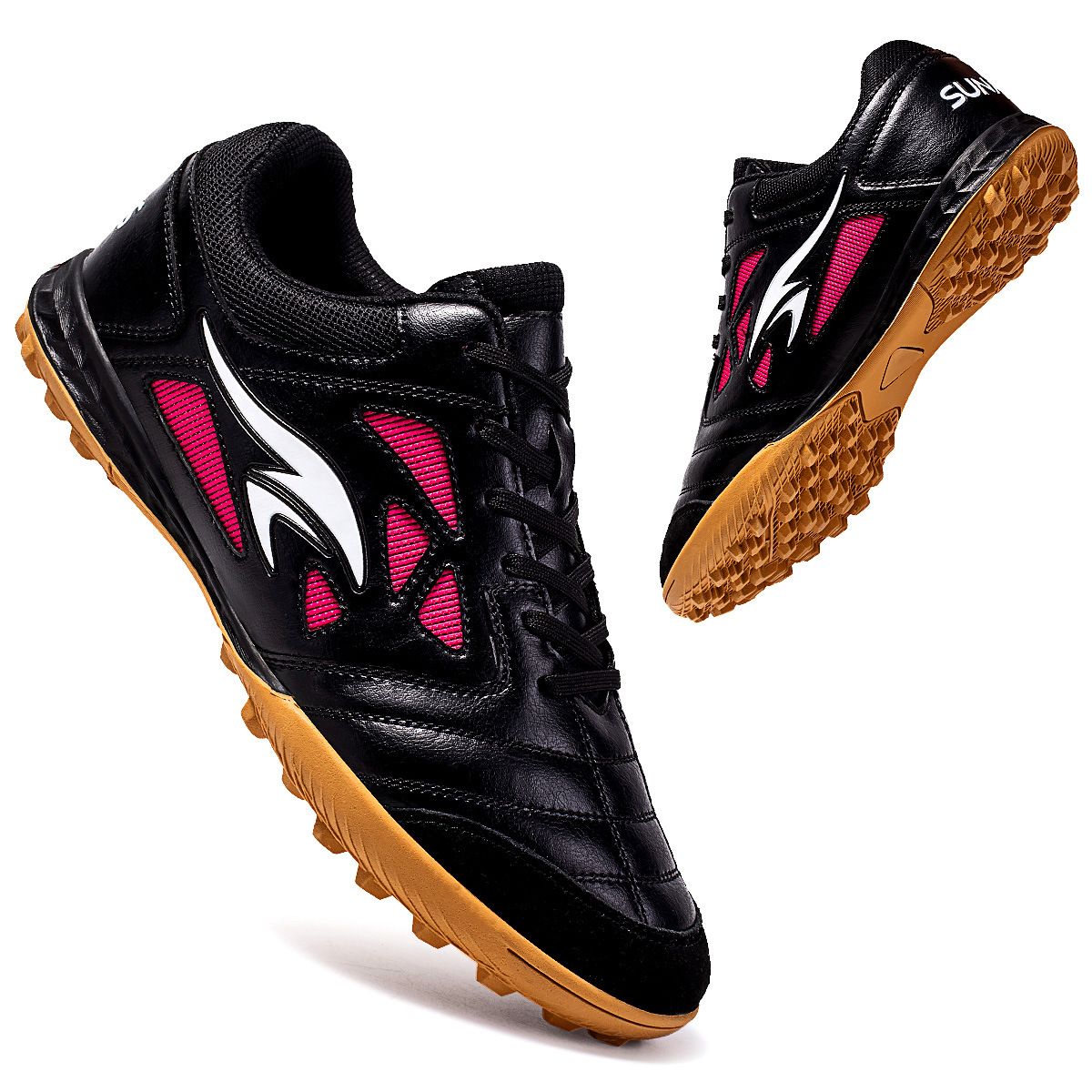 New low top indoor training sneakers Student adult plus size broken nail football shoes_vogvips.com