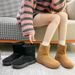 Women's Snow Boots Internet Celebrity Sheepskin Integrated Northeast 2024 New Winter Fleece-Lined Warm Casual Large_vogvips.com
