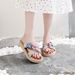 Women’s Shoes Summer Small Fragrance Style Outdoor Vacation BeachSlippers Women's Wedge Heel Flower Beach Shoes_vogvips.com