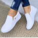 Round Head Thick Sole Side Zipper Low Top Single Shoes For Women Solid Color Large Size Pressure Pattern Board Shoes_vogvips.com