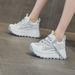Thick-soled Sneakers 2026 Summer Women's Internet Celebrity Popular Casual Fashion Mesh Dad Shoes For Petite Women_vogvips.com