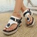 SHLIANG Brand Women's High Heels Slippers Summer Mixed Color Buckle Rivet Thong Sandal For Outdoor Daily Casual Slippers Y0511_vogvips.com