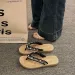 Hot Air Beach Slippers 2026 New Summer Flip Flops Fashionable Thick Soled Holiday Non Slip Clip On Shoes_vogvips.com