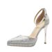 Women's Shoes Casual Business Wedding Party Style One Strap High Heeled Shoes For Women With Waterproof Platform And Thin Heels For Small Size_vogvips.com