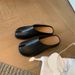 Sheepskin Version ~ New Spring/Summer Height-Increasing Versatile Fashionable Slip-On Toe-Separated Pig Hoof Half_vogvips.com