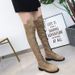 Plus Size 35-43 Flat Over-the-Knee Women's Long Autumn Winter New Suede Motorcycle Boots_vogvips.com