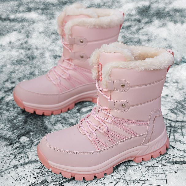 Women's Winter Snow Boots - Fleece Lined High Top Waterproof Boots For Outdoor & Hiking (Wide Width Available)_vogvips.com