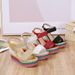 Women’s Shoes Summer New Style Super High Heel Wedge Sandals Straw Bridal Fish Mouth Roman Rainbow 43 Large Size Women's Shoes_vogvips.com