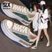 Spring Green Canvas Women 2024 New Versatile Flat Bottom Casual Cloth Popular For Cricket And Ball Shoes This Year_vogvips.com
