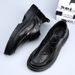 Summer Hollow Men's New Wide Toe Leather Breathable Versatile Thick Sole Business Formal Casual Shoes Trendy_vogvips.com