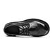 Genuine Business Formal Round Toe Leather Blok Carved Worn-out Low Top Trendy Shoes, British Style Men's Shoes_vogvips.com