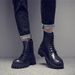 Leather Martin Boots Men's High-top Wind Mid-help Tooling Locomotive Soft Leather Velvet Men's Shoes_vogvips.com