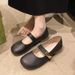 Mary Jane Women's Shoes 2025 Spring Korean Version New Casual Comfortable Trendy Round-toe Low-heel Shallow Soft-soled Women's Shoes_vogvips.com