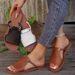 Women's Flat Beach Slippers Summer New Style Plus Size Woven Outdoor Slippers_vogvips.com