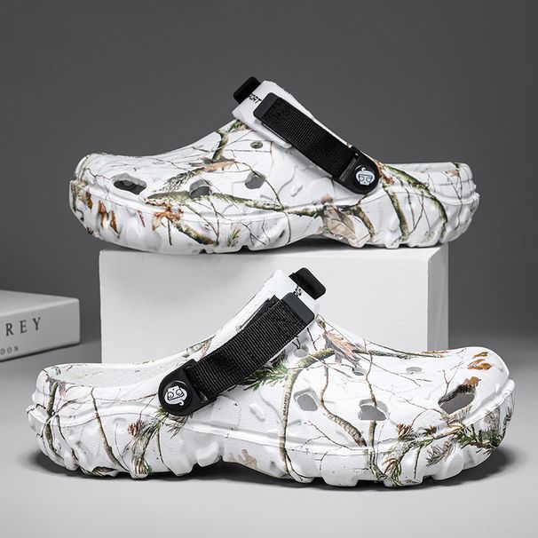 Fashion Men Slippers Comfort Beach Sandals Non-slip Garden Slides Chef Shoes Summer Casual Shoes Nurse Doctor Shoes Flip Flops_vogvips.com