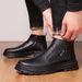 Martin Boots Men's High-top Velvet Men's Wind Retro Casual Boots Big Yellow Boots Men_vogvips.com