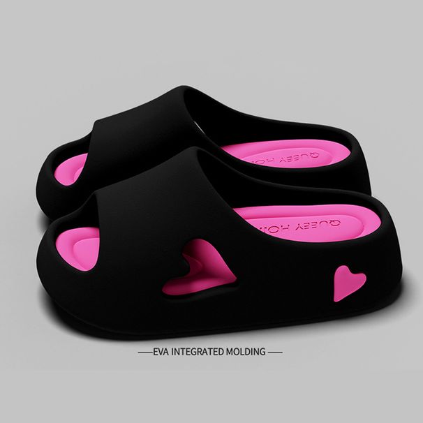 2025 Fashion Women's Slippers Sandals Beach Slides Solid Color Non-slip Thick Shower Shoes For Summer Home Outside_vogvips.com