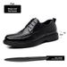Men's British Style Leather Dress Shoes With 8CM Heel Height For Wedding_vogvips.com