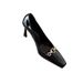 French Style For Women 2022 New Elegant Black Square Toe High Heel Pumps Fashion Versatile Patent Leather Stiletto Heels_vogvips.com