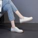 LeFou Two-way Wear White For Women, 2026 New Model Work Nurse Shoes, Lace-up Soft Leather Slip-on Casual Shoes_vogvips.com