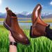 European Warm Series Korean Version High-top Leather Shoes Pointed Toe Men's British Style Height-increasing Martin High-end_vogvips.com