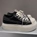 Original Cross Flower High Version S Dark Night Meteor Leather Sneakers Black And White Contrast Casual Board Shoes 25_vogvips.com