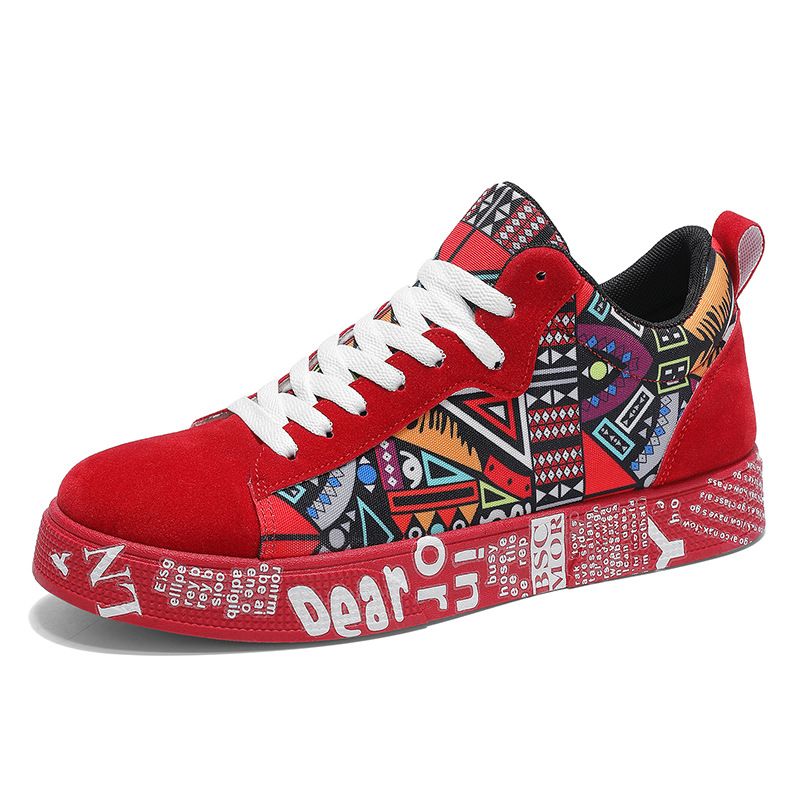 Designer Model 2026, Chinese Trendy Graffiti Summer Zodiac Year Niche Thick-soled Ins Sneakers, Hong Kong Style_vogvips.com