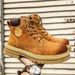European Warm Series Martin High Top British Style Mid-Top Work Outdoor Desert Wear-Resistant Men's Yellow Boots_vogvips.com