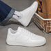 ShoeVault Student Trendy Flat Fashion Versatile Casual White Men's Sports Shoes Air Force One_vogvips.com