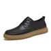 Men's Casual Board Shoes High Cowhide Surface Beef Tendon Sole White Shoes Sports Men's Shoes_vogvips.com