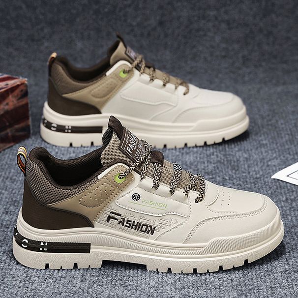 Cross-border Spring And Autumn Men's 2024 New Model Waterproof Non-slip Sports Height-increasing White Sneakers Casual_vogvips.com
