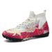 Soccer Shoes High Top Football Shoes And Long Nails Artificial Grass Youth And Children Game Nail Training Shoes_vogvips.com