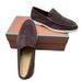 LP 2025 New Casual Low Heeled Cowhide Dark Brown Leather Shoes For Lazy People To Step On Loafers_vogvips.com