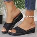 Summer New Model Wedge Heel Floral Peep-Toe Large Size Women's Casual Sandals With_vogvips.com