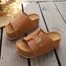 Plus Size Studded Platform Sandals Open Toe Thick Sole Belt Buckle Slip On Beach Summer Style Shoes For Women_vogvips.com