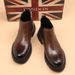 Martin Boots Men's Sleeve Chelsea Brown Men's Boots Mid-Wind Casual Leather Boots_vogvips.com