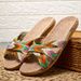 Summer Women Linen Slippers Home Ladies Lightweight Indoor Anti Slip Shoes Thick Sole Beach Slides Bohemian Style_vogvips.com