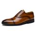 Men's Business Dress, Oxford Men's Top Layer Cowhide Three Joint Genuine Leather Shoes, British Style Wedding Shoes_vogvips.com