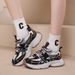 Showy Foot Little Dad Women's Fall New Small Thick Sole Lightweight Running And Casual Sports Shoes_vogvips.com