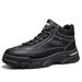 European Warm Series Autumn New High-top Leather Outdoor Sports Martin Boots Fashion Height-increasing Lace-up Travel Casual Men's Shoes_vogvips.com