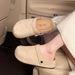 2025 Ugly-Cute Retro Closed-Toe Shoes For Women Autumn Winter New Slip-On Casual Slippers_vogvips.com