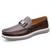 2389 Men's Loafers, Fashionable Leather Spring Low Cut Boots, Foot Stomping, Flat Bottomed Casual Shoes, Metal_vogvips.com