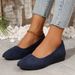 Spring New Pointed Toe Large Size Shallow Mouth Wedge Single Women's Loafers Sports Casual Shoes Women_vogvips.com