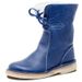 Women's Winter Snow Boots Mid-Calf Faux Fur Lined Warm Non-Slip Rubber Sole Round Toe Lace-Up Casual Boots For Women (Black/Red/Navy/Tan/Brown)_vogvips.com