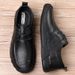 Euro Step Casual Shoes For Men 2025 Autumn New Genuine Leather Business Formal Soft Sole Handmade Top Layer Cowhide Men's Loafers_vogvips.com
